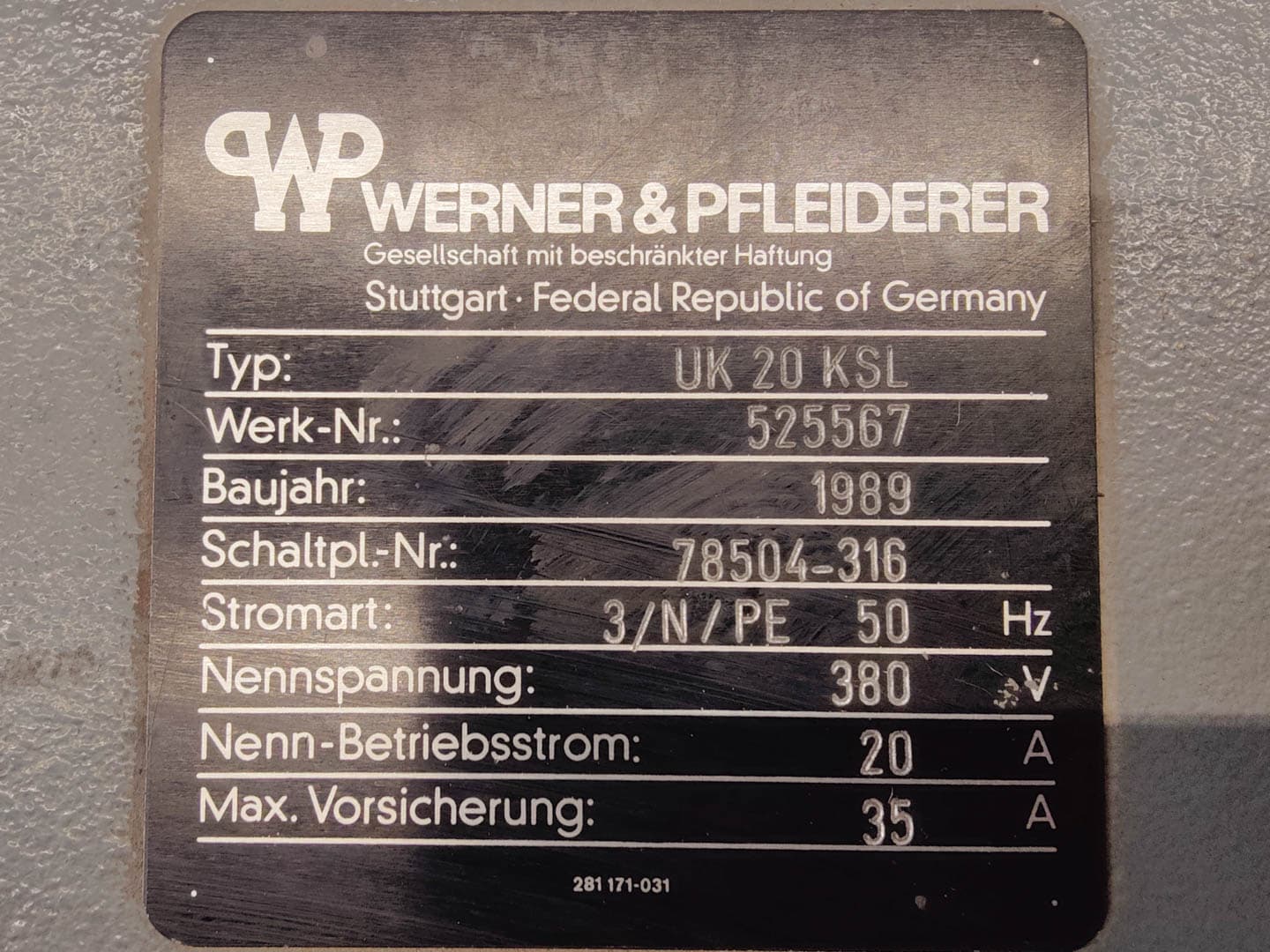 Werner & Pfleiderer UK-20 KSL - Смеситель с Z-образными лопастями - image 14