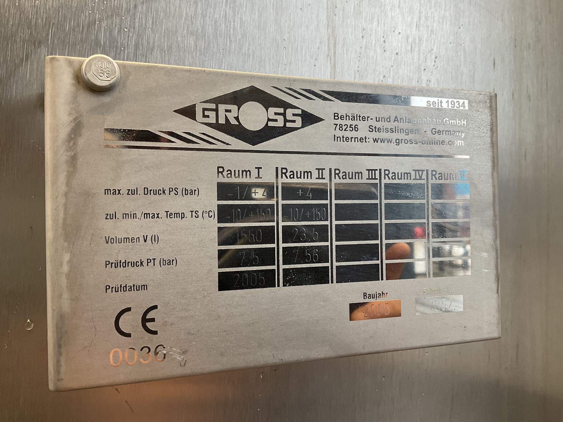 Gross Bioreactor 1550 L - Реактор из нержавеющей стали - image 4