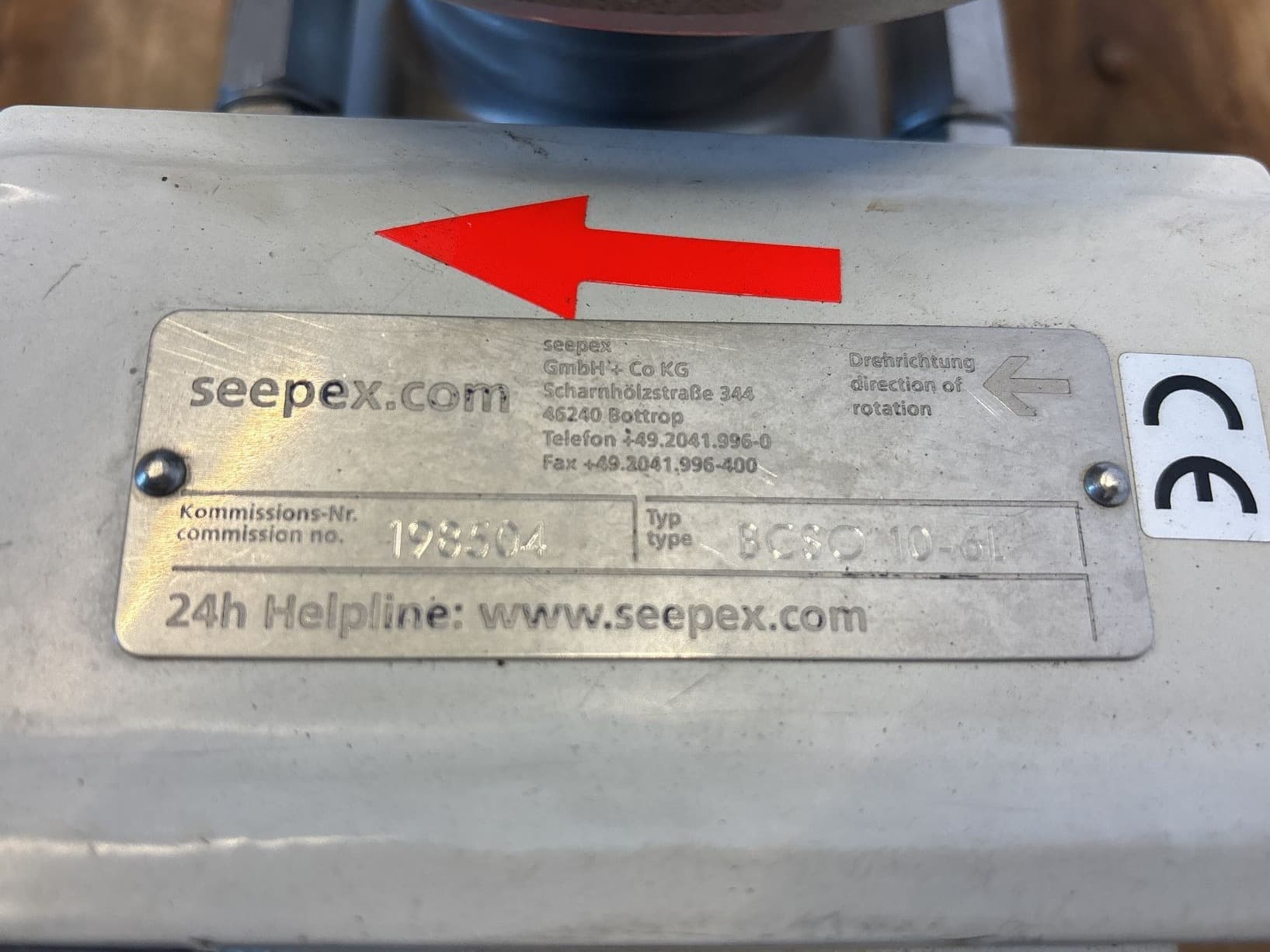 Seepex BCSO 10-6L - Эксцентриковый шнековый насос - image 7