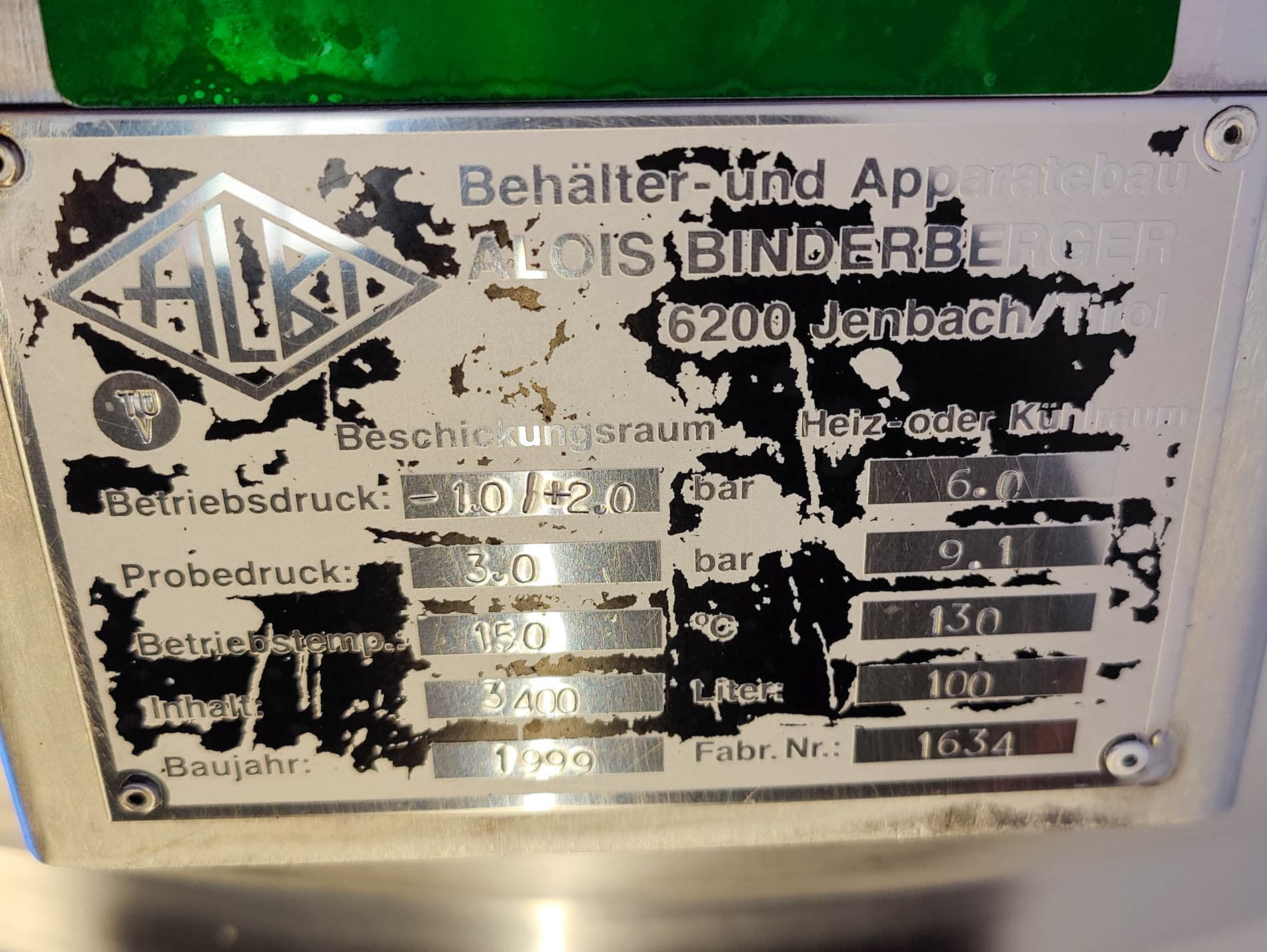 Albi Alois Binderberger 2500 Ltr. - Bioreactor - Реактор из нержавеющей стали - image 11