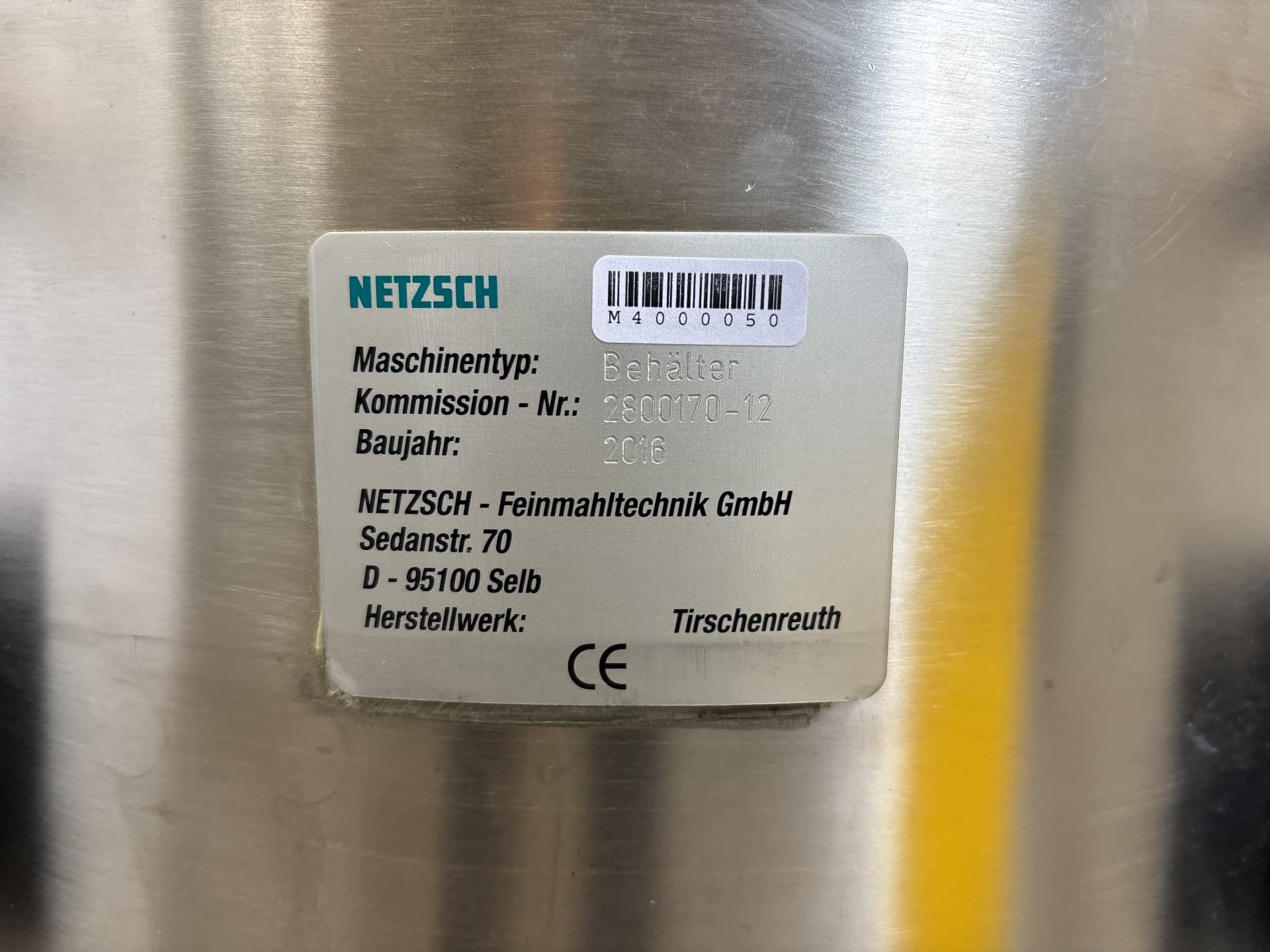 Netzsch Stativrührer & 43L Vessel Skid EX - Сосуд для перемешивания - image 9