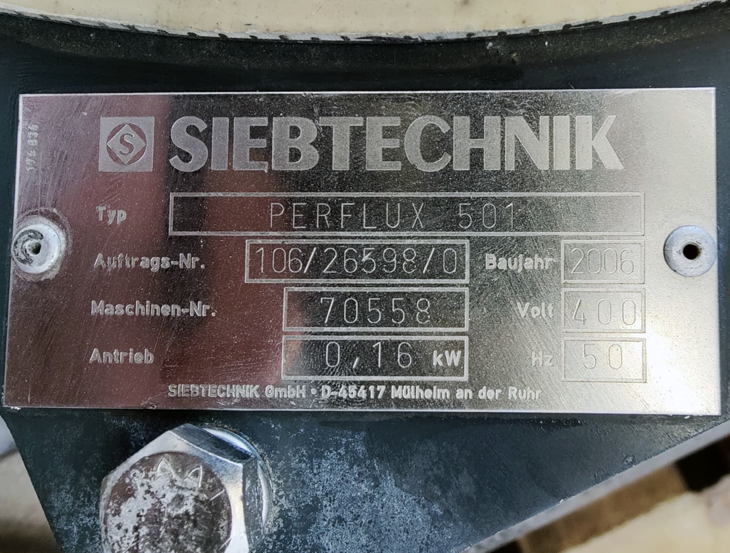 Siebtechnik perflux 501 - Вибрационное сито - image 7