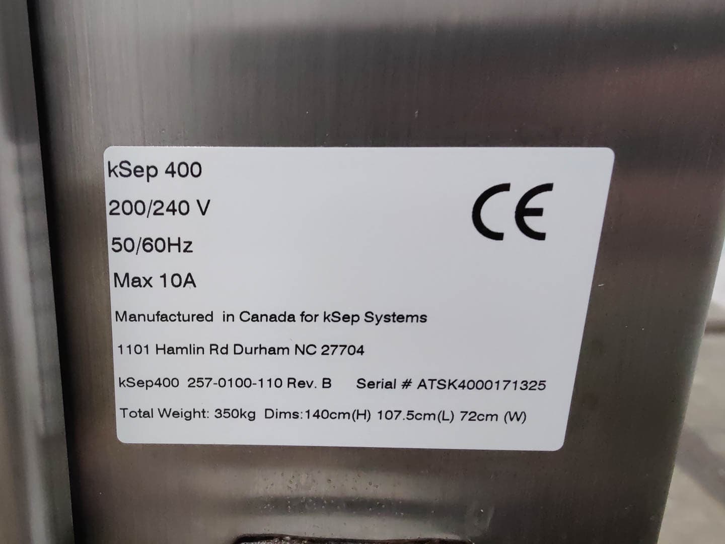 Sartorius Stedim Systems kSep400 "Biotech" - Корзиночная центрифуга - image 9