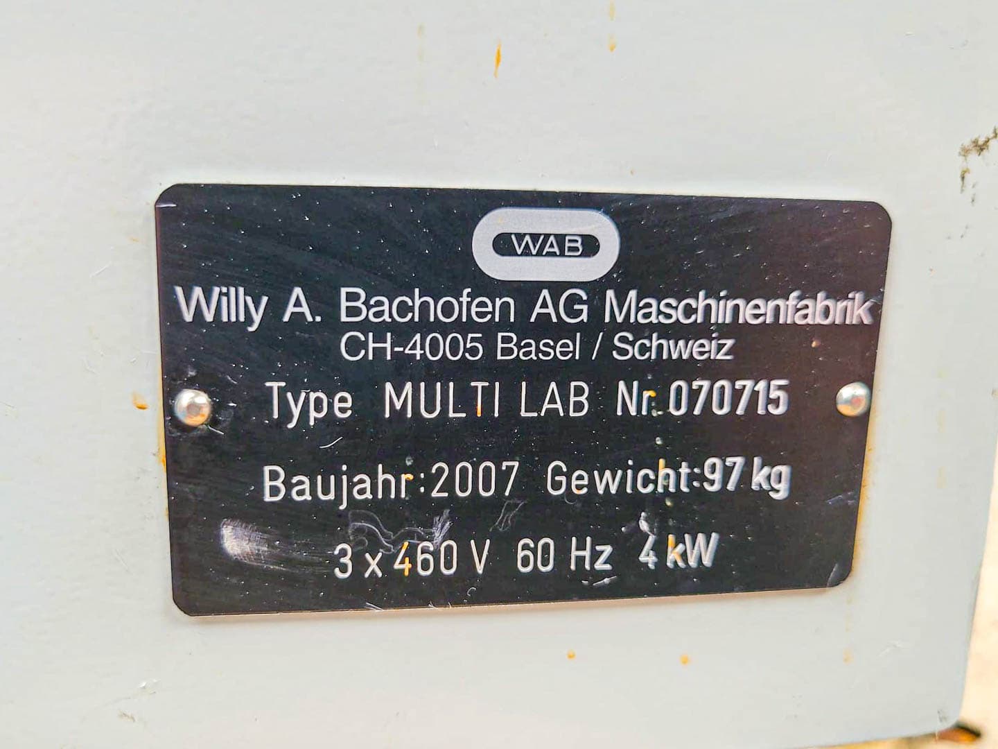 Wab Bachofen Multi Lab - Песочная мельница - image 15