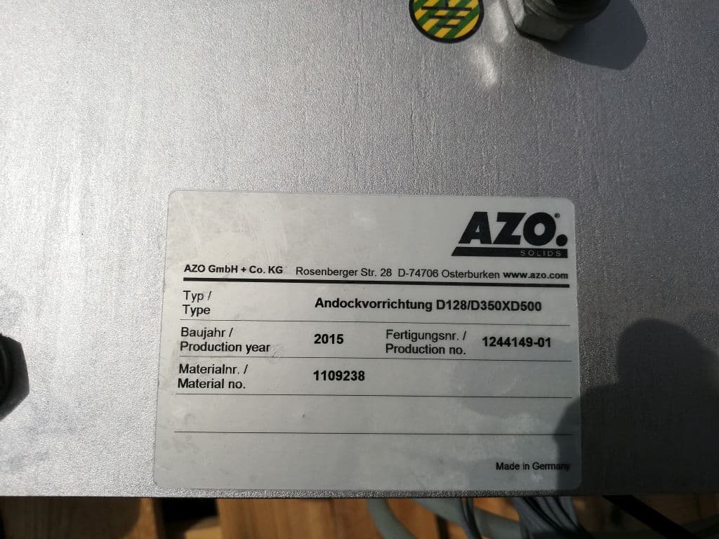 AZO Docking device D128/D350XD500 - Машина фасовки порошков - image 5