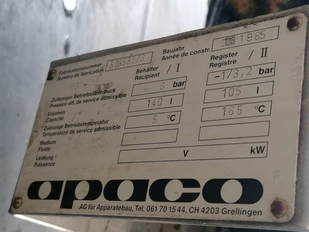 Apaco AG AW300-2600/20-98 - Кожухотрубчатый теплообменник - image 6